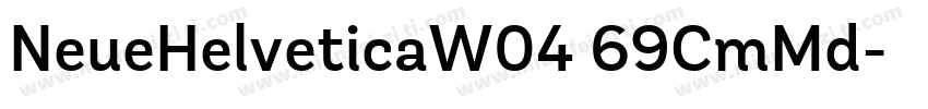 NeueHelveticaW04 69CmMd字体转换